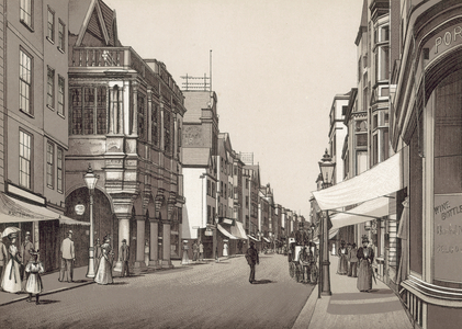 Guildhall and High Street (litho)