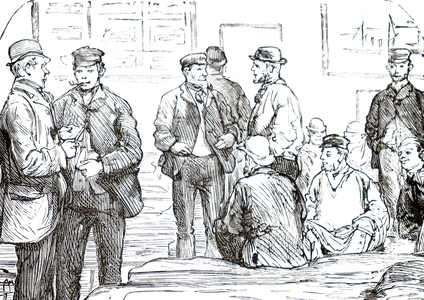 A camp for 'navvies'.