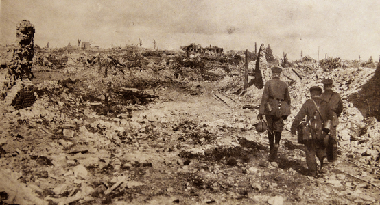 German soldiers in the village of Monchy le Preux. World war One 1915