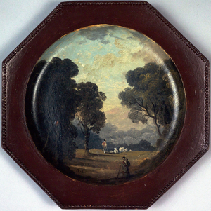 Landscape painted on a plate, circa 1794 (painting)