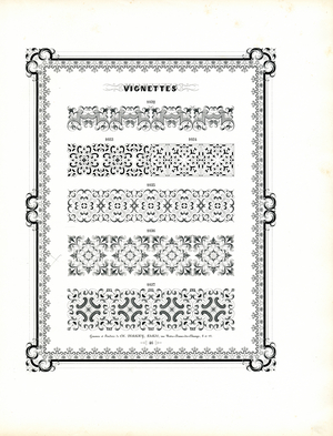 Ornamental Border Designs with Decorative Patterns (print)