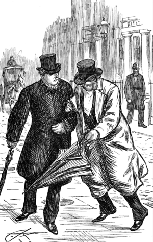 Drunken men walking home, 1850