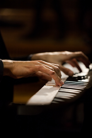 Lucas Debargue during the studio recording of his first CD, Berlin, 2016 (photo)