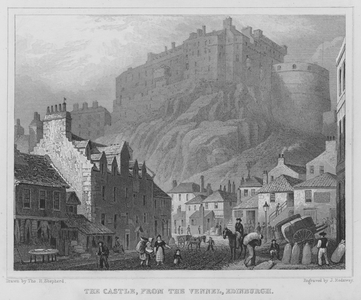 The Castle, from the Vennel, Edinburgh (engraving)