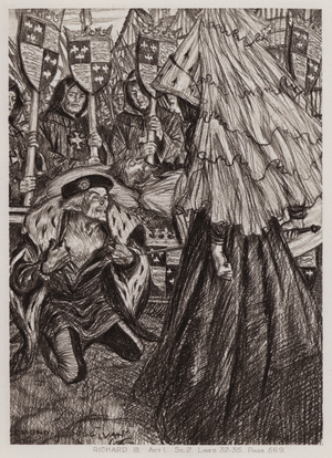The Tragedy of King Richard III, Act I, Sc 2 (litho)