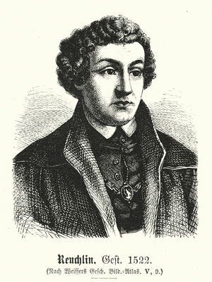 Johann Reuchlin, 1455-1522 (engraving)