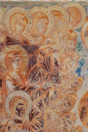 The vision of the Throne and the Adoration of the Lamb, c.1277-83 (fresco)