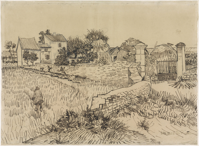 Farm in Provence,  c.1888 (pen on paper)