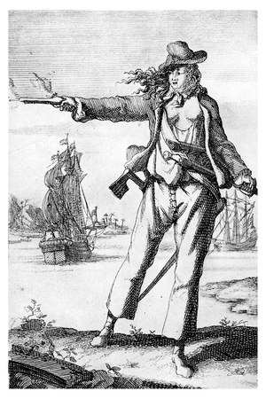 Anne Bonney, from 'Gosse History of Piracy', 1932 (engraving)
