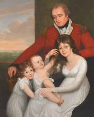 Captain (later Lieutenant-Colonel) William Sandys, 5th Bengal Native Infantry, 1799 (oil on canvas)