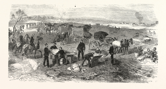 Franco-Prussian War: A Field Expedition Post on the Battlefield of St. Privat on 19 August 1870