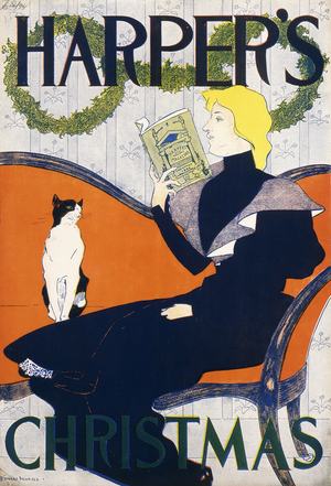 Harper's Christmas, 1894 (colour lithograph)