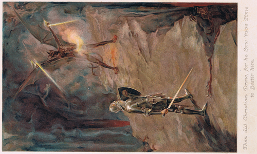 Illustration from 'Pilgrim's Progress' by John Bunyan, c.1910 (colour litho)