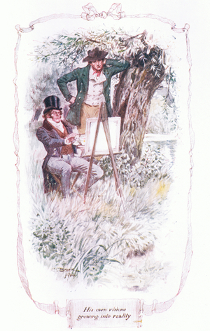 His own visions growing into reality (colour litho)
