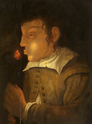 A Boy blowing on an Ember