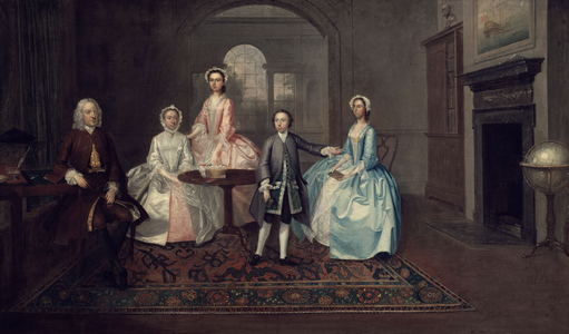 John Thomlinson and His Family, 1745 (oil on canvas)