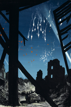 Parachute Flares, c.1941 (oil on canvas)