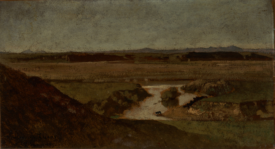 View on the Little Tiber, Near Rome, undated (oil on canvas)
