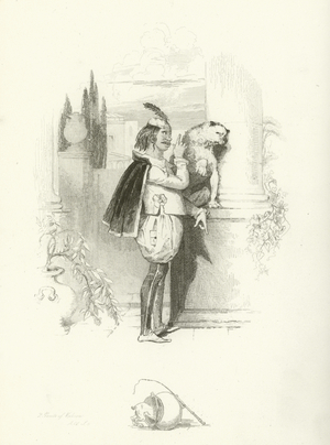 Two Gentlemen of Verona, Act IV, Scene ii (etching)