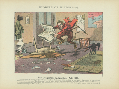 The Conqueror's Indignation. A.D. 1066 (colour litho)
