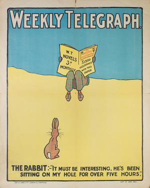 Weekly Telegraph, c.1910 (colour litho) 