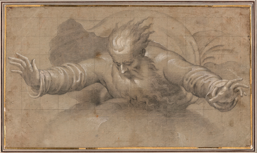 God the Father, 1567-70 (black chalk & white gouache on brown paper)