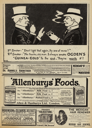Page of Advertisements (engraving)
