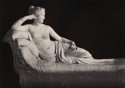 Villa Umberto I, Museo Borghese, Paolina Borghese sorella di Napoleone I (b/w photo)
