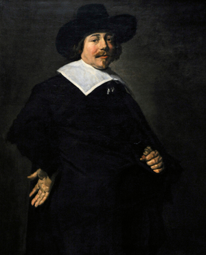 Portrait of a man, Albert von Nierop?, ca.1640, by Frans Hals (1581/1585-1666).
