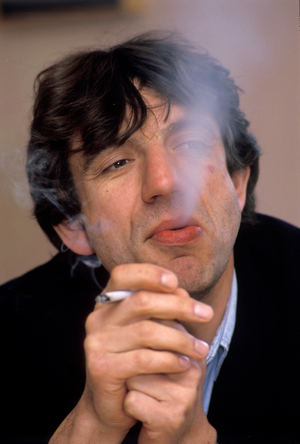Oslo 19870528: Actor Helge Jordal smokes cigarette ..., 1987 (photo)