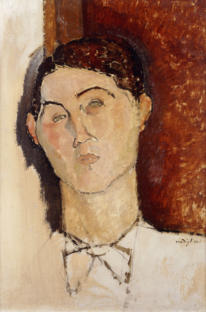 Head of a Young Man; Tete de Jeune Homme, c.1916 (oil and pencil on board)