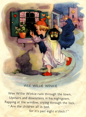Wee Willie Winkie Book Plate, UK, 1950s