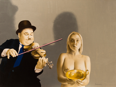 Sans Paroles (Comme une Casserole), 2015 (oil on canvas)