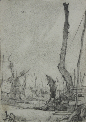 Two Old Cronies, June 21st 1918, 1918 (pencil on paper)