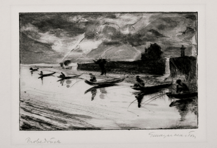 Anglers (drypoint)