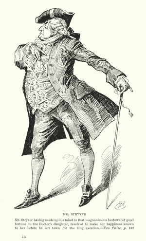 Illustration for A Tale of Two Cities by Charles Dickens (litho)