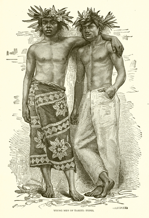Young Men of Tahiti--Types (engraving)