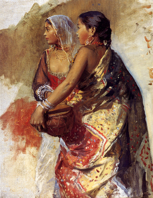 India: Two Nautch Girls, by Edwin Lord Weeks.