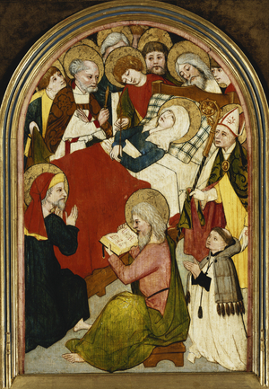 The Death of the Virgin (oil on panel)