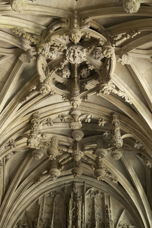 View of a side chapel vault, Noyon Cathedral, Nord-Pas-de-Calais-Picardie, Oise, France (photo)