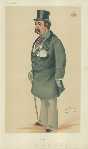The Earl of Portarlington (colour litho)