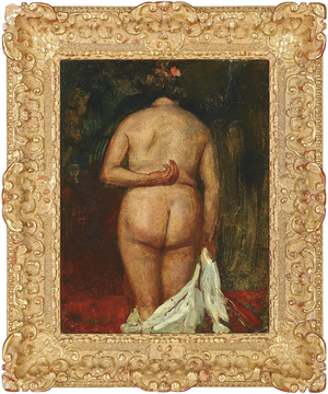 The back of the nude (oil on board)