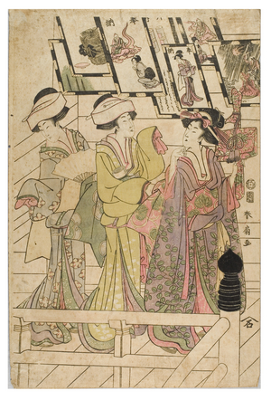 Visit to a shrine, 1806 (woodblock on paper)
