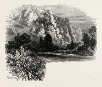 Dove Dale, the Dales of Derbyshire, Country, UK, 19th Century Engraving