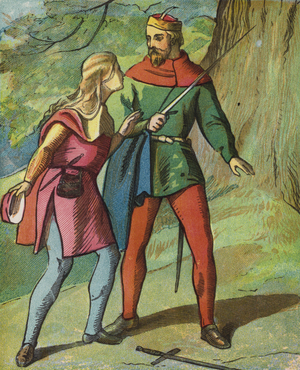 Robin Hood And His Merry Men (colour litho)