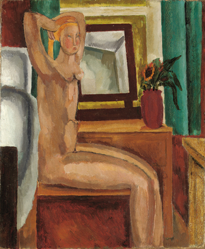 Seated Female Nude, c.1915-16 (oil on canvas)