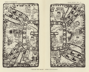 'Tableau Des Bacab' Codex Cortesianus (engraving)
