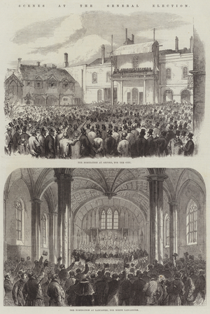 Scenes at the General Election (engraving)