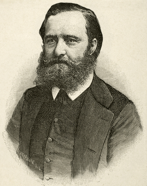 Portrait of Clement Aime Jean Duvernois (1836-1879), French journalist and politician (engraving)