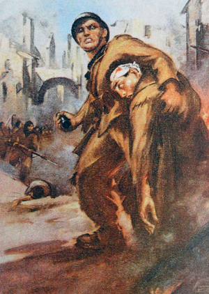 Italian volunteer fighting in the Nationalist army